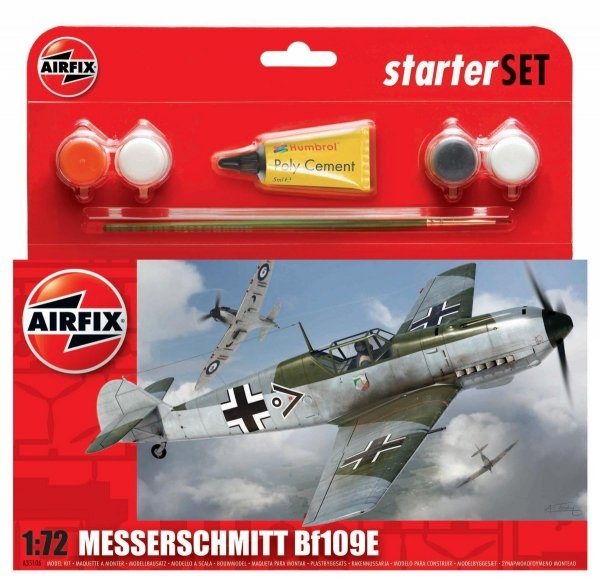 Airfix 55106A Messerschmitt Bf109E-3 Zestaw modelarski