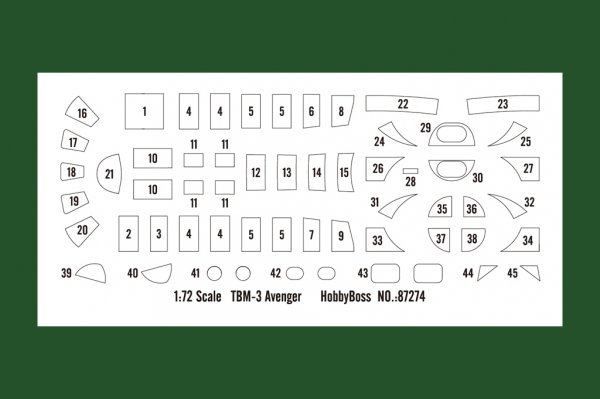 Hobby Boss 87274 TBM-3 Avenger 1/72