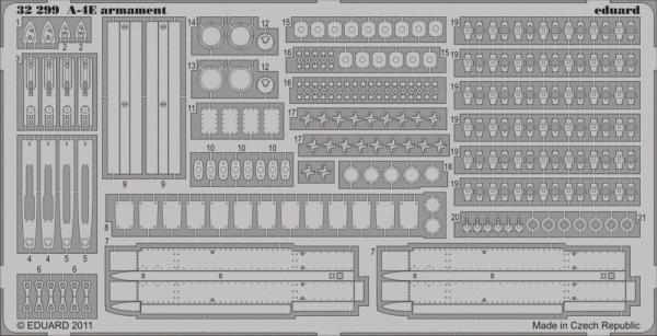 Eduard 32299 A-4E armament TRUMPETER (1:32)
