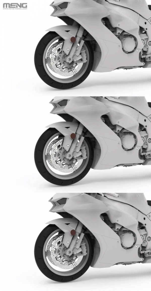 Meng Model MT-007 Kawasaki Ninja ZX-10R 1/9