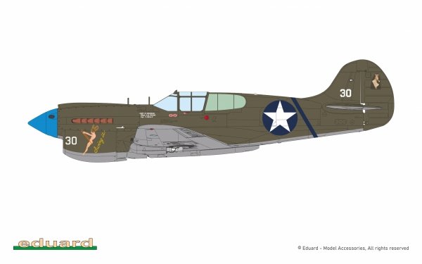 Eduard R0024 Curtiss P-40 K Warhawk - Dual Combo / The Royal Class 1/48