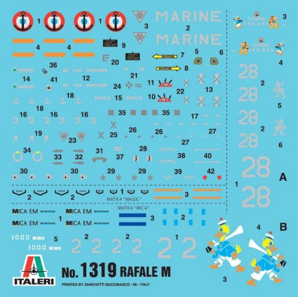 Italeri 1319 Rafale M Operations Exterieures 2011 (1:72)