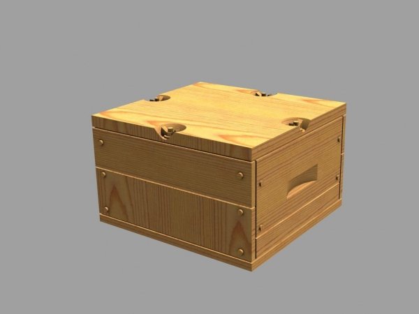 Panzer Art RE35-379 US Ammo boxes for 0,5 ammo (wooden pattern) 1/35