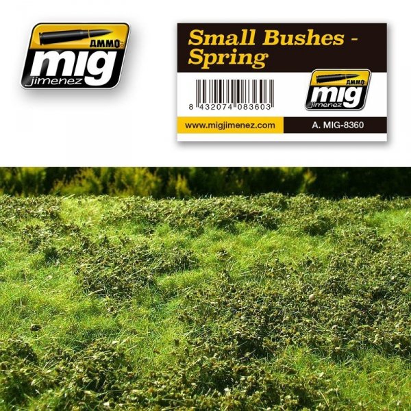 AMMO of Mig Jimenez 8360 SMALL BUSHES – SPRING (230 x 130 mm)