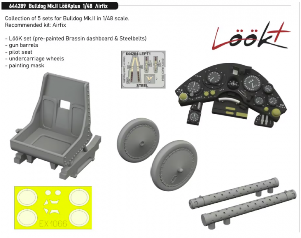 Eduard 644289 Bulldog Mk. II LooKplus AIRFIX 1/48