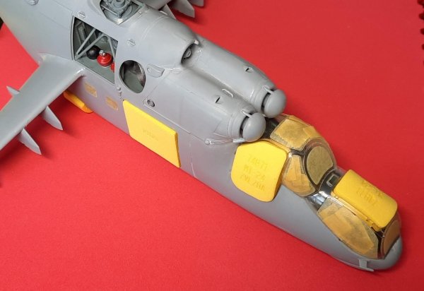 Omask 74871 Mil Mi-24 wheel bay plugs (for Zvezda/Eduard) 1/48