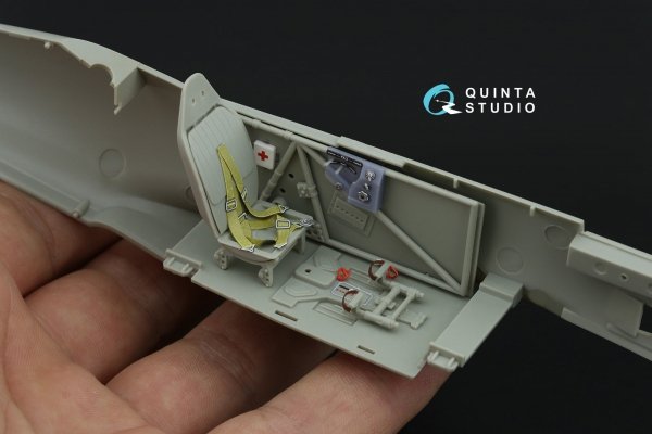 Quinta Studio QD+32241 MiG-3 3D-Printed &amp; coloured Interior on decal paper (Trumpeter) (with 3D-printed resin parts) 1/32