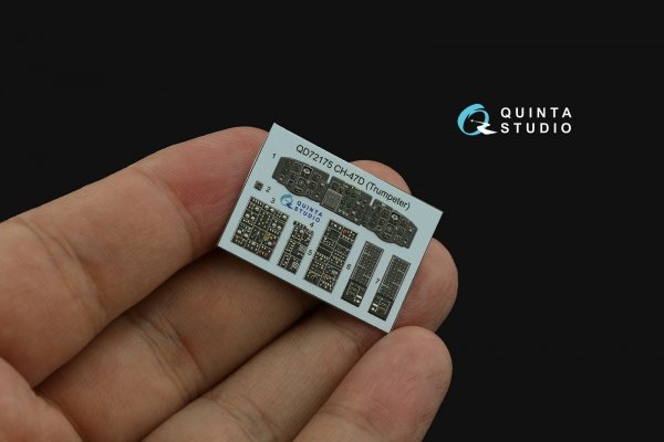 Quinta Studio QD72175 CH-47D 3D-Printed coloured Interior on decal paper (Trumpeter) 1/72