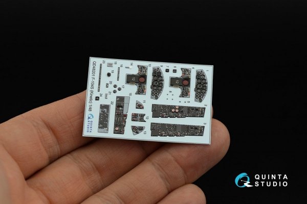 Quinta Studio QD48201 F-104S 3D-Printed &amp; coloured Interior on decal paper (Kinetic) 1/48