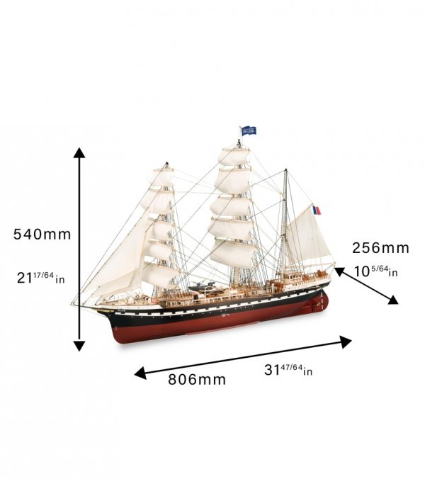 ARTESANIA LATINA 22519 Francuski żaglowiec szkolny Belem 1/75