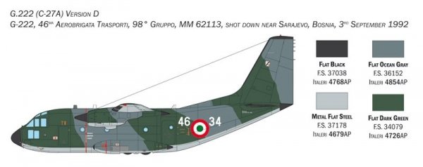 Italeri 1450 C-27J SPARTAN / G.222 1/72