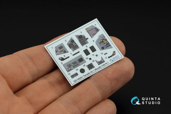 Quinta Studio QDS+48261 Tornado GR.1 3D-Printed coloured Interior on decal paper (Revell) (small version) (with 3D-printed resin parts) 1/48