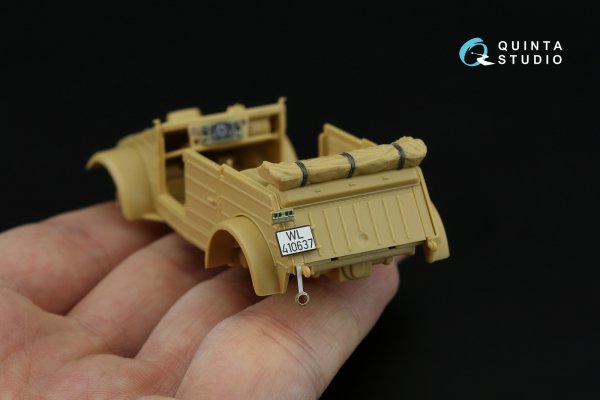 Quinta Studio QD48546 Kubelwagen Type 82 3D-Printed &amp; coloured Interior on decal paper (Tamiya)  1/48