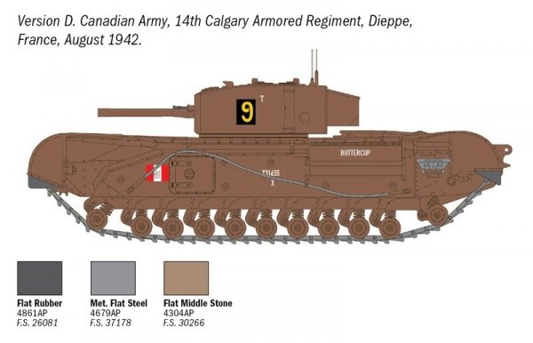  Italeri 7083 Churchill Mk. III 1/72
