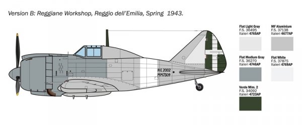 Italeri 1472 Reggiane Re.2002 Ariete 1/72