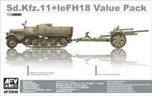 AFV Club 35S48 Sd.Kfz.11 + LeFH 18 (1:35)