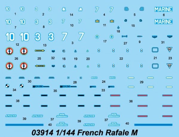 Trumpeter 03914 French Rafale M 1/144