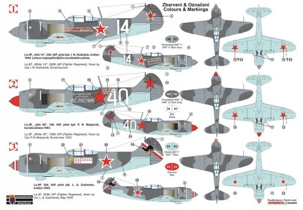 Kovozavody Prostejov KPM0175 La-5F “Aces” 1/72