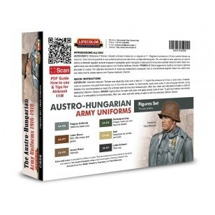 Lifecolor CS59 Acrylic paint set Austro-Hungarian uniforms 6x22ml