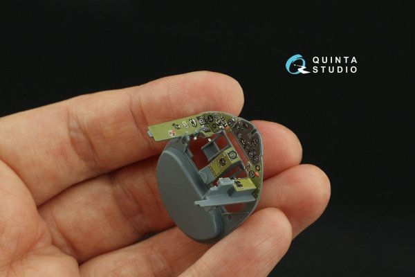 Quinta Studio QD48421 FM-2 Wildcat 3D-Printed &amp; coloured Interior on decal paper (Eduard) 1/48
