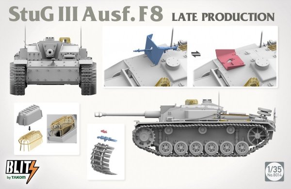 Takom 8014 Stug III Ausf.F8 Late Production 1/35