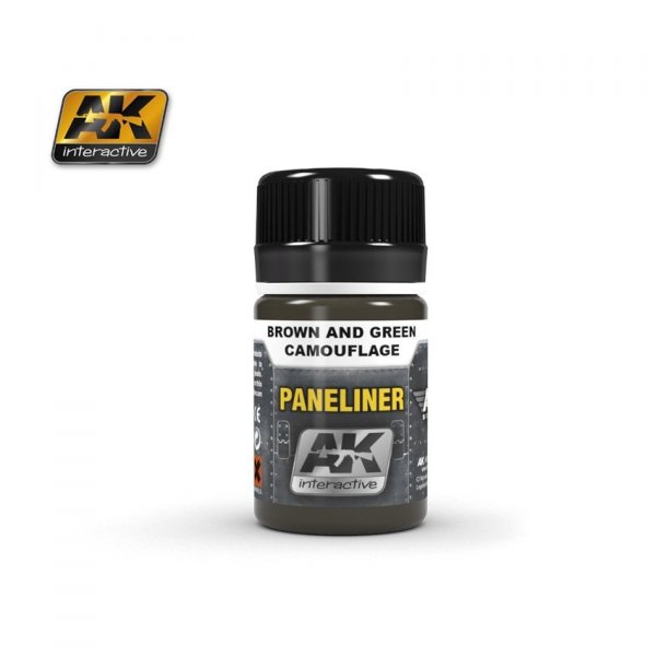 AK Interactive AK2071 PANELINER FOR BROWN AND GREEN CAMOUFLAGE 35ml