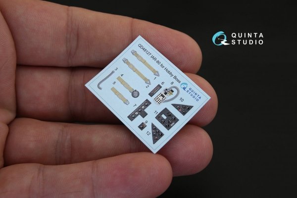 Quinta Studio QD48127 IAR-80 3D-Printed &amp; coloured Interior on decal paper (for HobbyBoss kit) 1/48