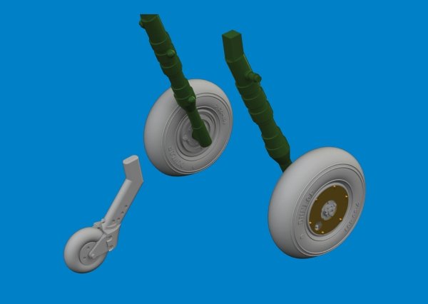 Eduard 672407 Spitfire Mk. V wheels Tamiya 1/72