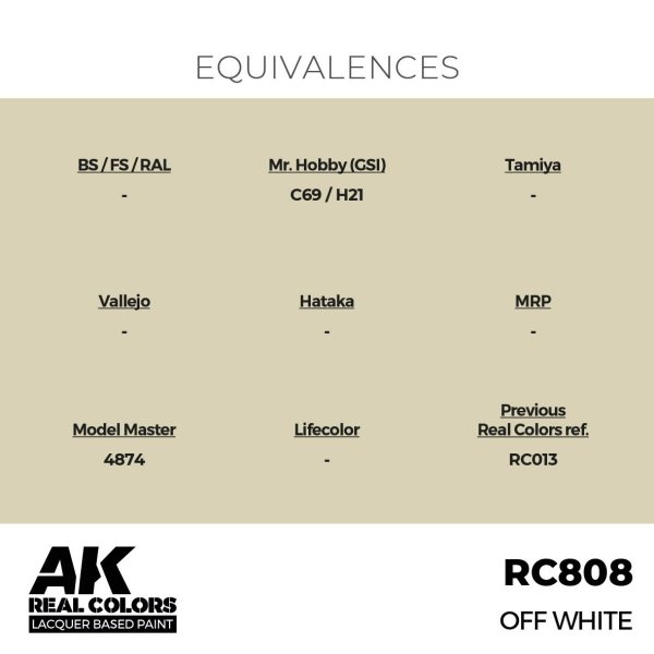 AK Interactive RC808 Off White 17 ml