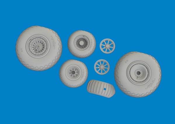 Eduard 6481113 B-24D wheels HOBBY BOSS 1/48