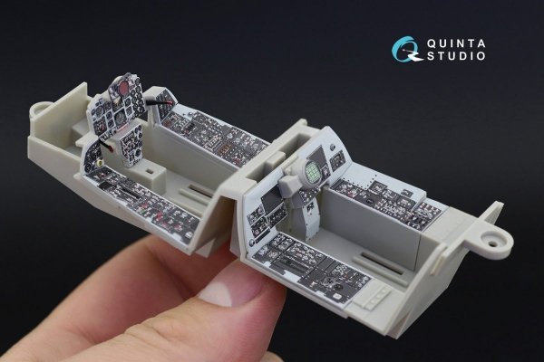 Quinta Studio QD32036 F-4D 3D-Printed &amp; coloured Interior on decal paper (Tamiya) 1/32
