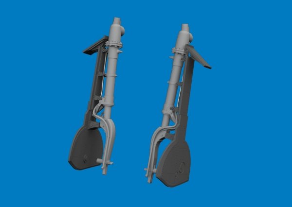 Eduard 6481174 A6M undercarriage legs PRINT for EDUARD 1/48