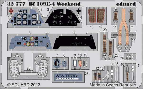 Eduard 32777 Bf 109E-4 Weekend 1/32 Eduard