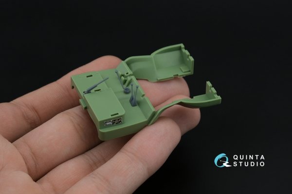 Quinta Studio QD+48569 APA-5D 3D-Printed &amp; coloured Interior on decal paper (KittyHawk/Zimi model) (with 3D-printed resin parts) 1/48