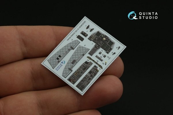 Quinta Studio QDS-48361 A-10C 3D-Printed &amp; coloured Interior on decal paper (Hobby Boss) (Small version) 1/48