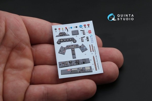 Quinta Studio QD32055 FW 190A-5 3D-Printed &amp; coloured Interior on decal paper (for Hasegawa kit) 1/32