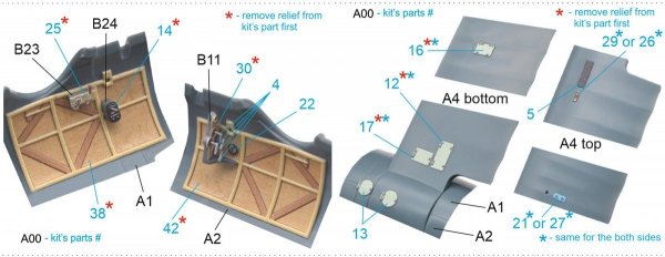 Quinta Studio QD48193 Albatros D.V 3D-Printed &amp; coloured Interior on decal paper (Eduard) 1/48