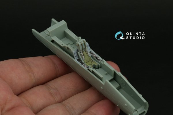 Quinta Studio QD72076 F/A-18A/C early 3D-Printed &amp; coloured Interior on decal paper (Academy) 1/72