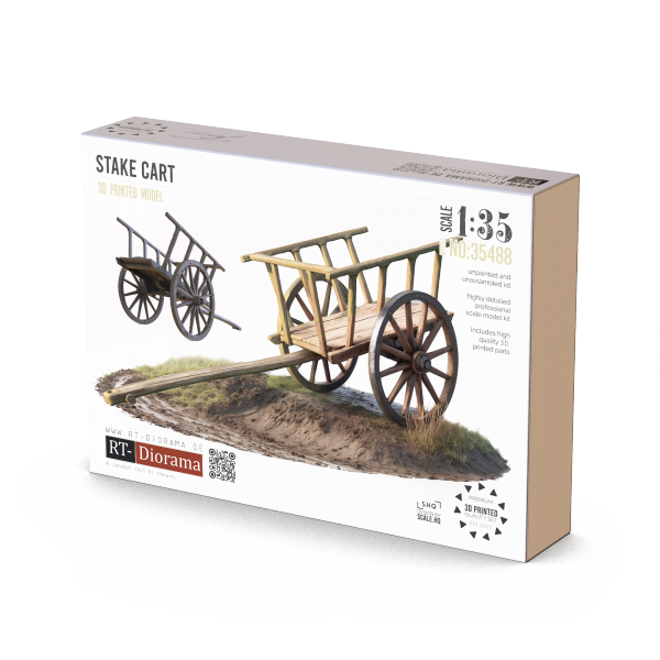 RT-Diorama 35488 Stake Cart SHQ - 3D Printed Model 1/35