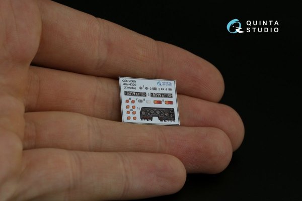 Quinta Studio QD72069 Ural-4320 3D-Printed &amp; coloured Interior on decal paper (Zvezda) 1/72