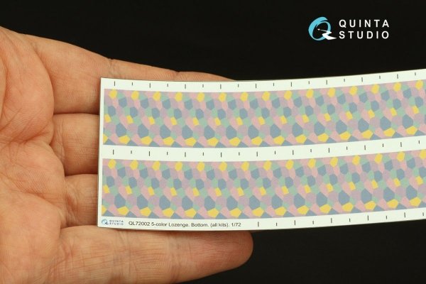 Quinta Studio QL72002 German WWI 5-Colour Lozenge (lower surface) 1/72