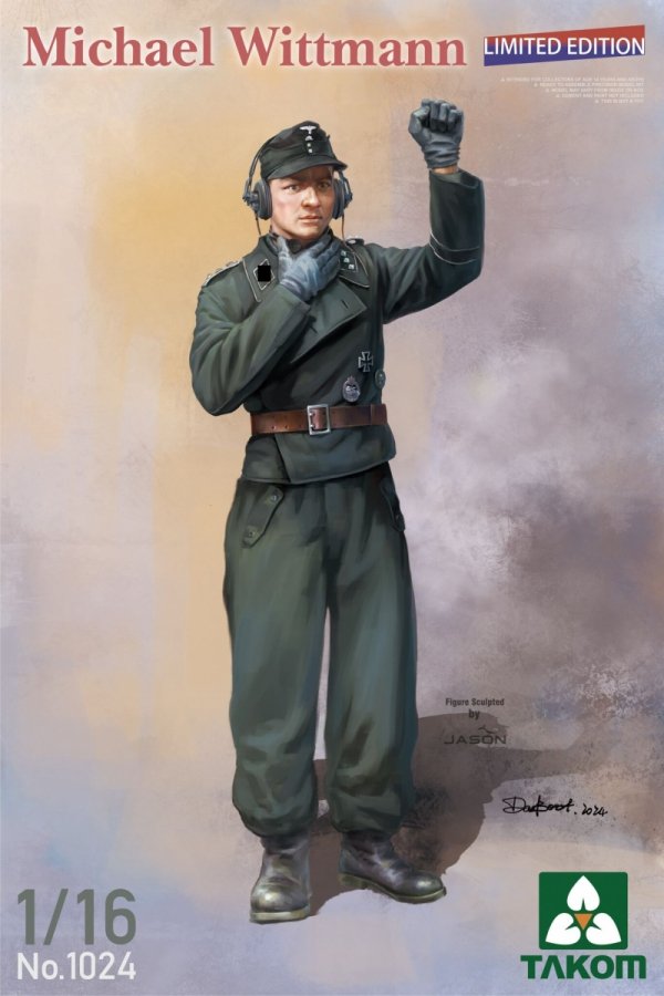 Takom 2195W Tiger I Box Early-Production Limited Edition - Early Command/Michael Wittmann + Early + 1/16 Michael Wittmann 1/35