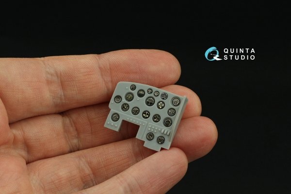 Quinta Studio QD32243 US WWII Cockpit instrument gauges without bezels 3D-Printed &amp; coloured Interior on decal paper (All Kits) 1/32
