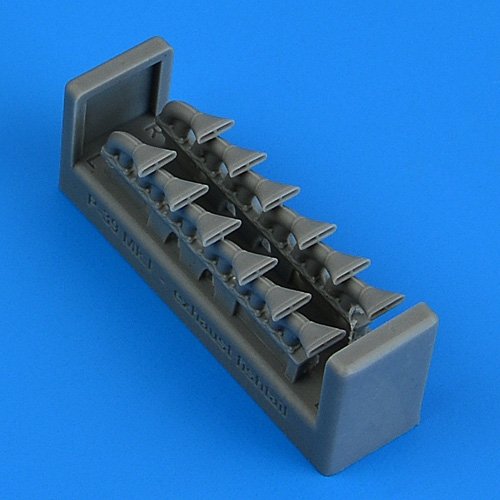 QuickBoost QB49212 P-39Mk.I Airacobra exhaust - fishtail type for ARMA HOBBY 1/48