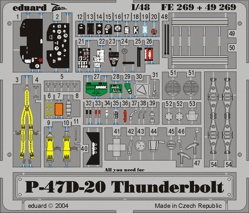 Eduard FE269 P-47D-20 1/48 Hasegawa