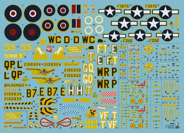 Arma Hobby 70069 P-51 B Mustang Deluxe Set 1/72