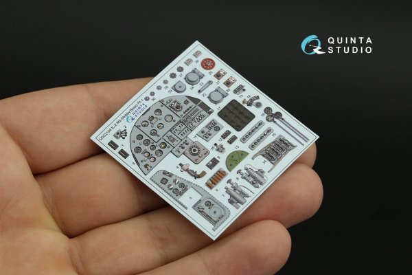 Quinta Studio QD32154 IL-2M3 3D-Printed &amp; coloured Interior on decal paper (Hobby Boss) 1/32