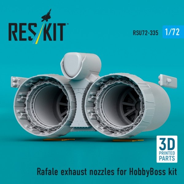 RESKIT RSU72-0335 Rafale exhaust nozzles for HobbyBoss kit (3D Printed) (1/72)