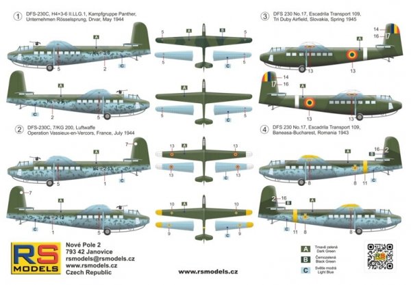RS Models 92300 DFS-300 Luftwaffe transport Glider 1/72