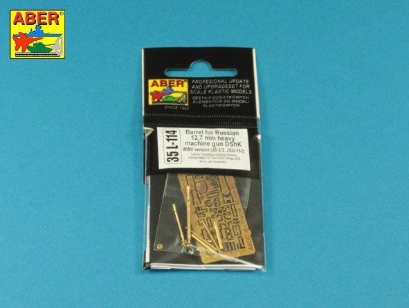 Aber 35L-114 Barrel for Russian 12,7mm heavy machine gun DShK, WWII version (JS-2:; JS-3; JSU-152) (1:35)